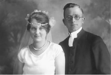 Portrait of Anna and Herbert Bjorkquist.