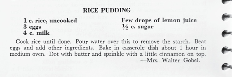 Rice Pudding