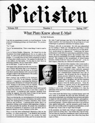 Cover of the Spring 1997 issue
